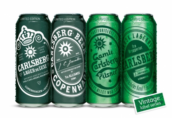 LIMITOWANA KOLEKCJA OPAKOWAŃ CARLSBERG VINTAGE LABEL SERIES