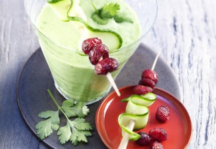 Zielony smoothie z żurawiną