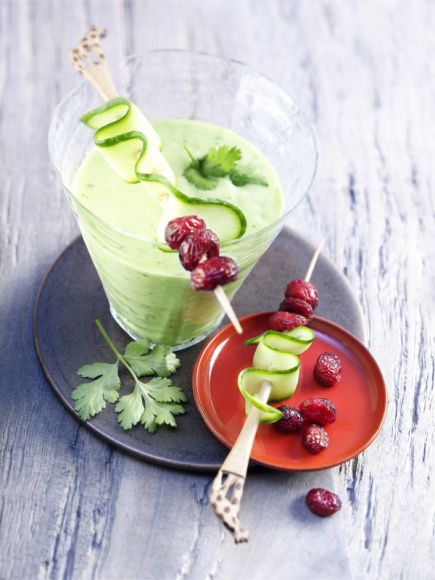 Zielony smoothie z żurawiną