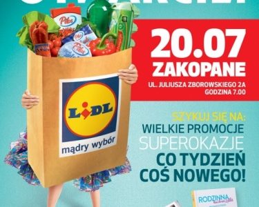 PIERWSZY SKLEP LIDL W ZAKOPANEM