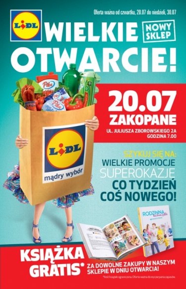 PIERWSZY SKLEP LIDL W ZAKOPANEM