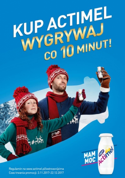 Wstrząśnij zimą z Actimelem i wygrywaj co 10 minut!