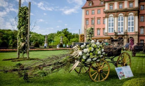 Chryzantema królową polskiej wiosny na Festiwalu Kwiatów i Sztuki w Zamku Książ