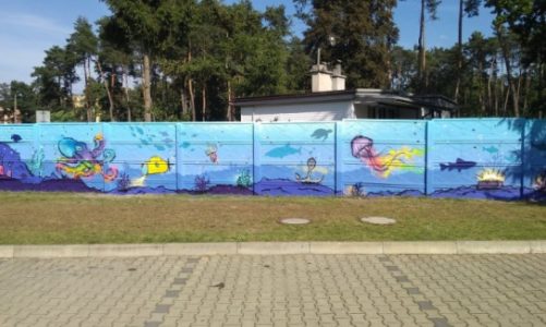 "Podwodny świat" na betonie